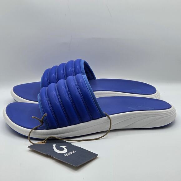 Olukai Men's Komo Slide Sandal Sunset Blue Size US 11 US/ EU 44 Premium Footwear - Picture 1 of 8